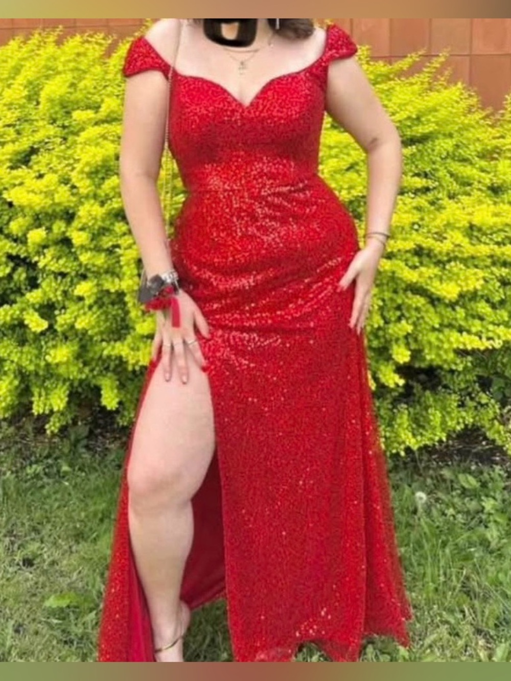 Red sequin Prom dress ❤️